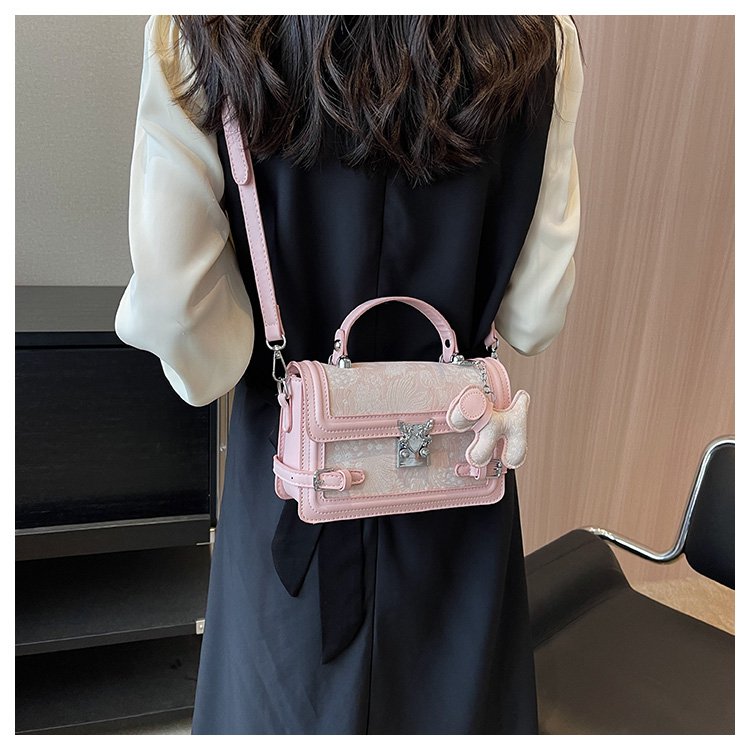 Women's PU Leather Textured Mini Satchel Crossbody Bag detail 35