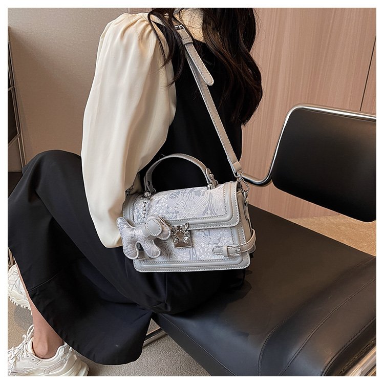 Women's PU Leather Textured Mini Satchel Crossbody Bag detail 37