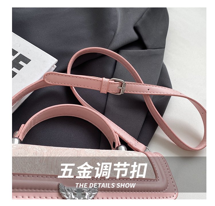 Women's PU Leather Textured Mini Satchel Crossbody Bag detail 5