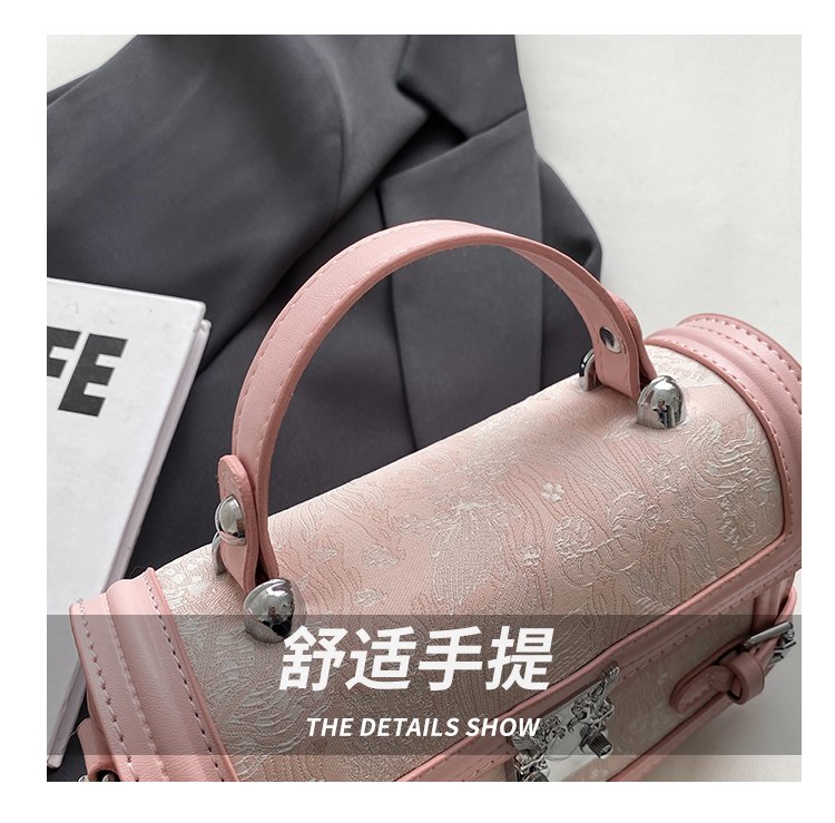 Women's PU Leather Textured Mini Satchel Crossbody Bag detail 6