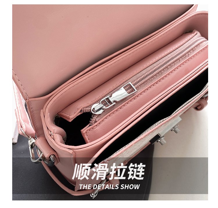 Women's PU Leather Textured Mini Satchel Crossbody Bag detail 7