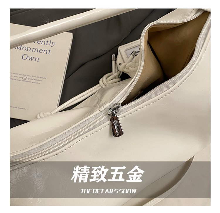 Women's PU Leather Textured Slouch Shoulder Bag detail 13