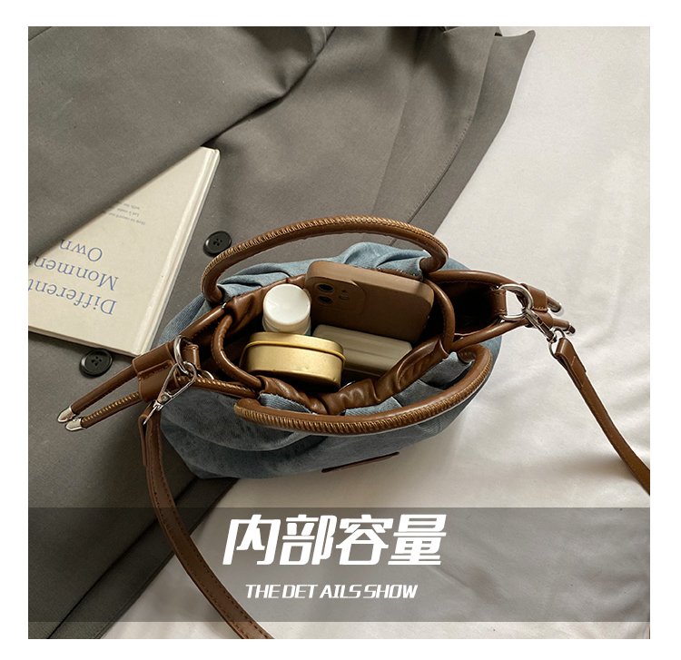 Women's PU Leather Top Handle Chain Crossbody Bag detail 10