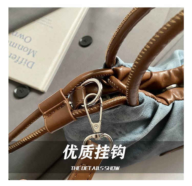 Women's PU Leather Top Handle Chain Crossbody Bag detail 14