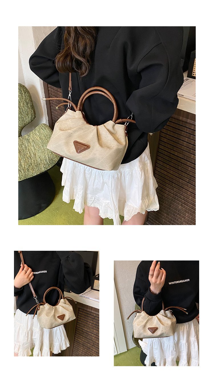 Women's PU Leather Top Handle Chain Crossbody Bag detail 5