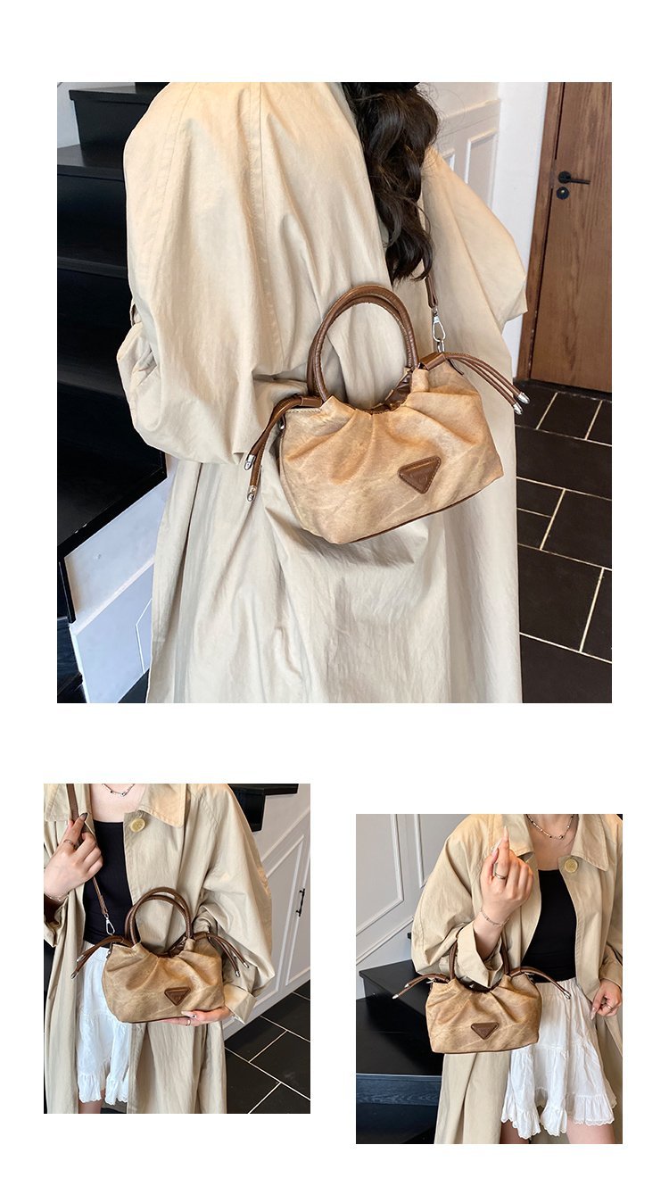 Women's PU Leather Top Handle Chain Crossbody Bag detail 6