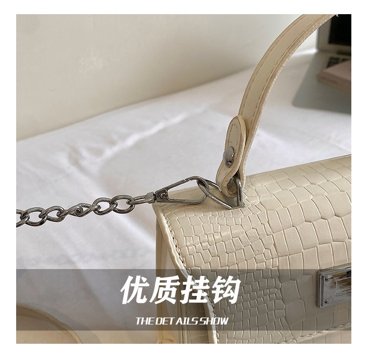 Women's PU Leather Turn Lock Top Handle Crossbody Bag detail 13