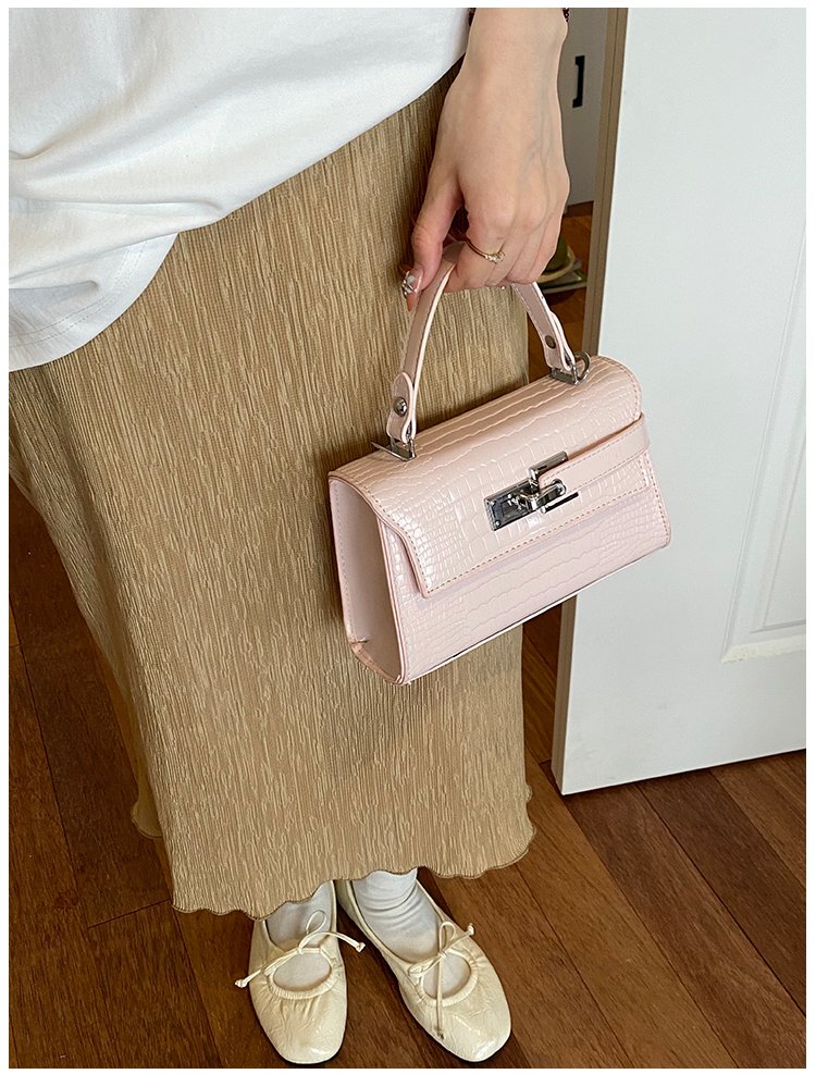 Women's PU Leather Turn Lock Top Handle Crossbody Bag detail 17