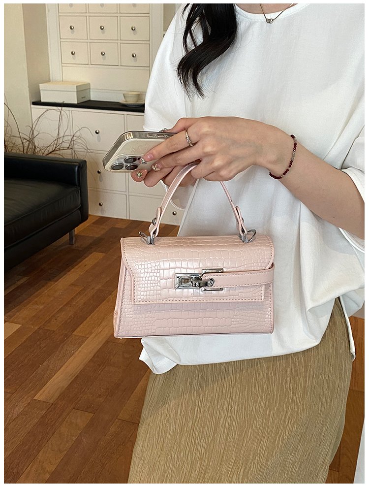 Women's PU Leather Turn Lock Top Handle Crossbody Bag detail 18