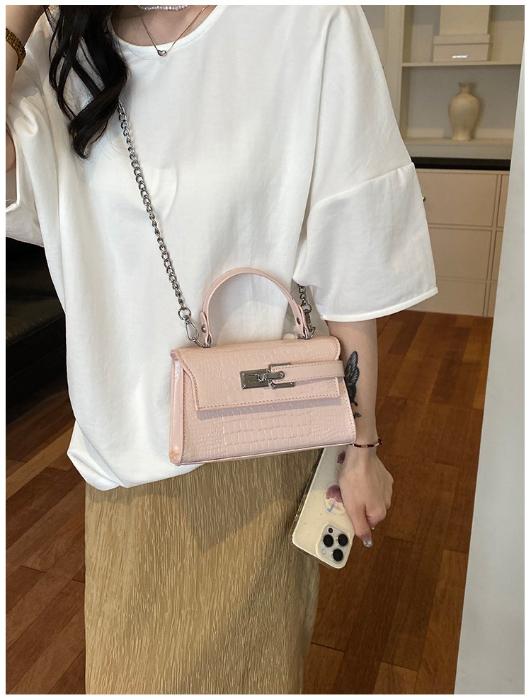 Women's PU Leather Turn Lock Top Handle Crossbody Bag detail 32