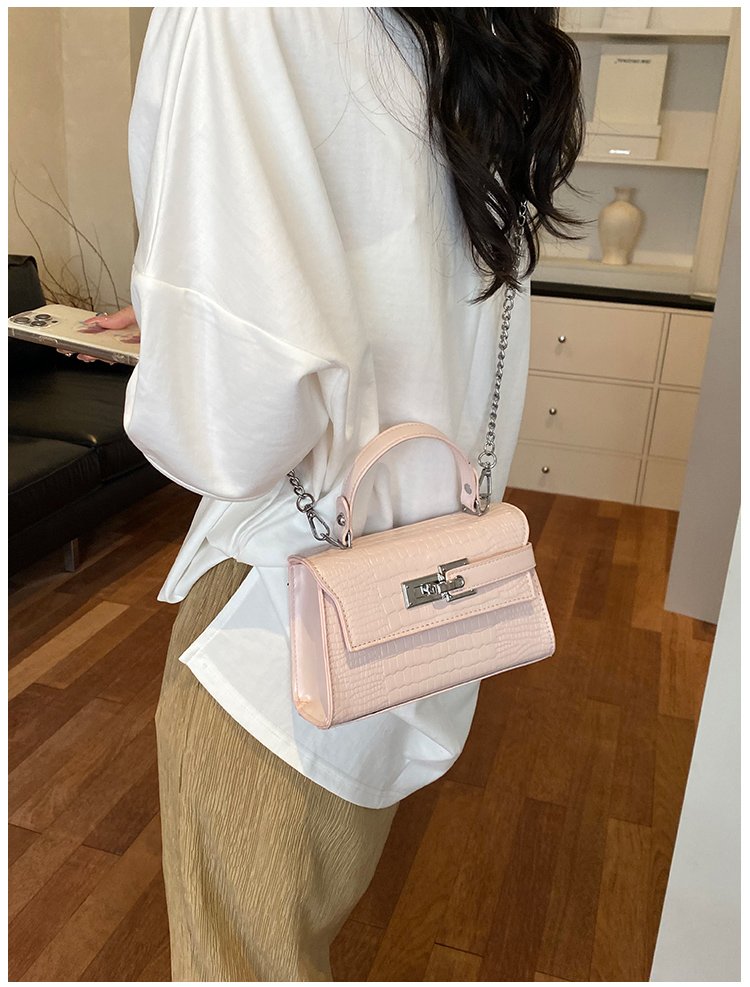 Women's PU Leather Turn Lock Top Handle Crossbody Bag detail 34