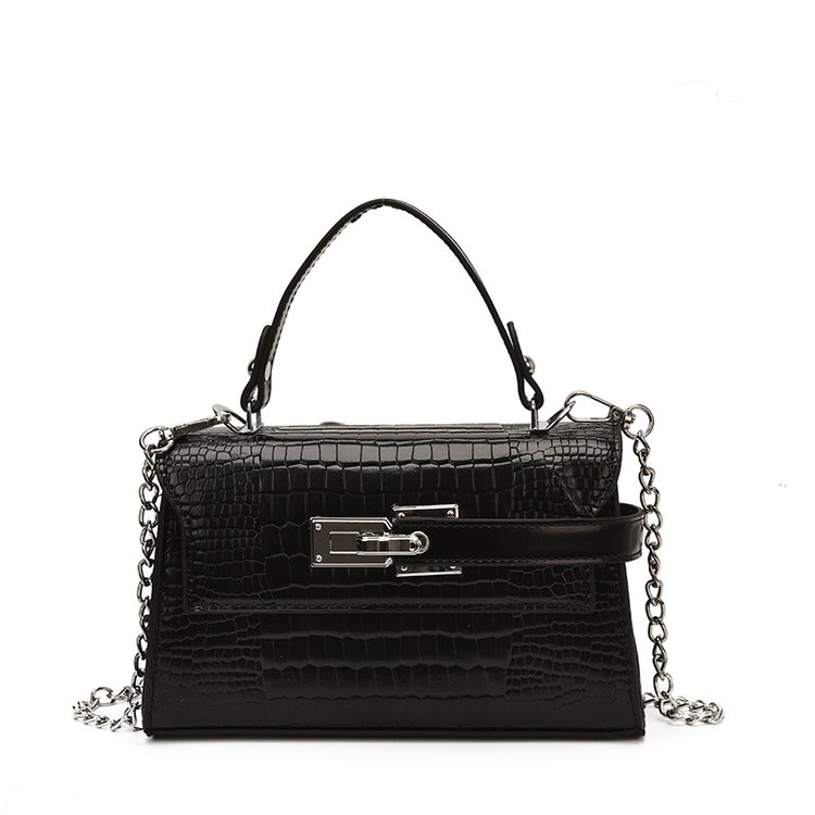Women's PU Leather Turn Lock Top Handle Crossbody Bag view 3