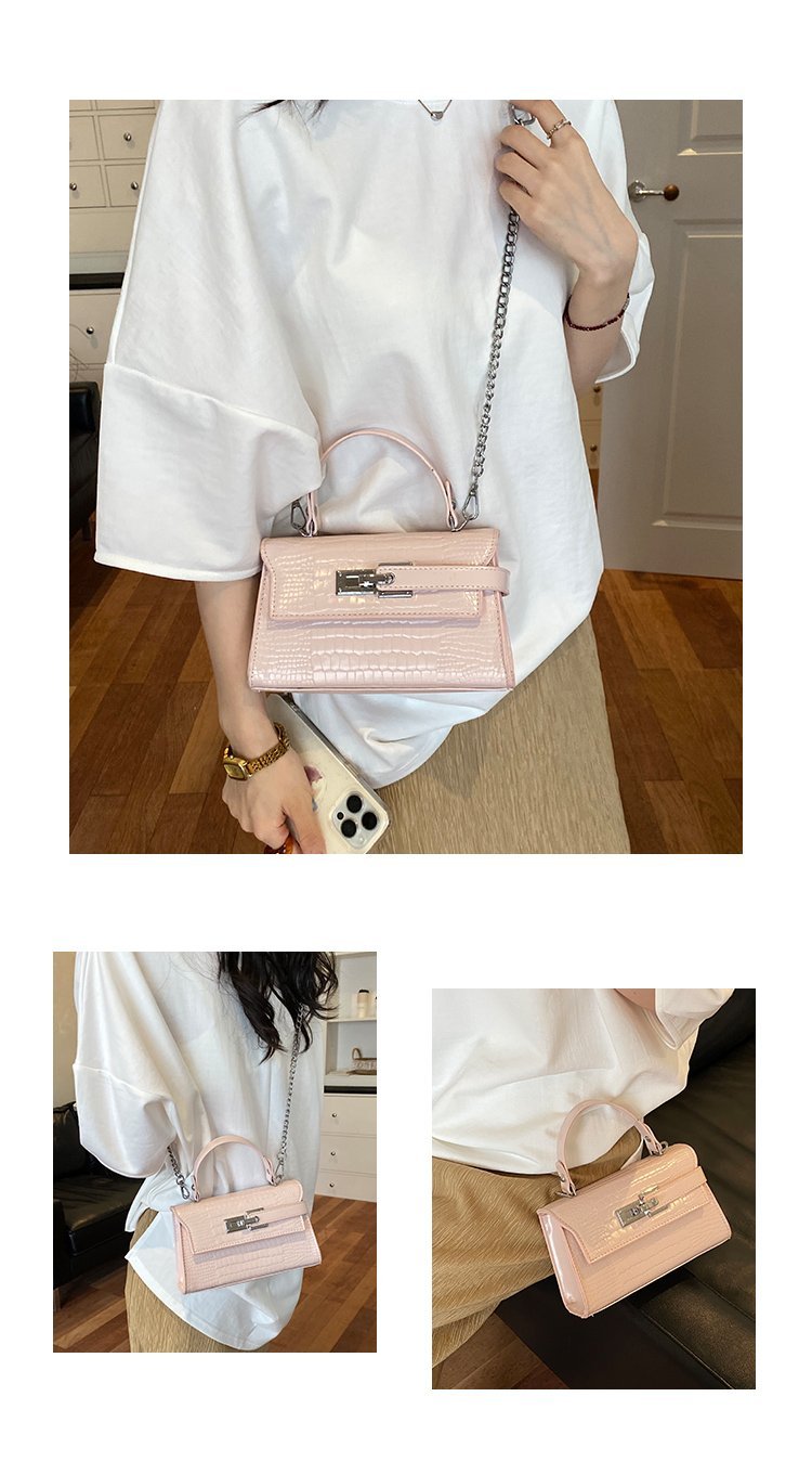 Women's PU Leather Turn Lock Top Handle Crossbody Bag detail 4