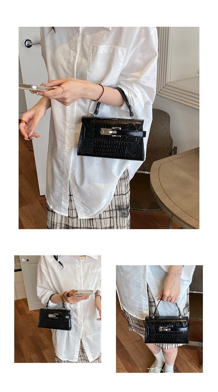 Women's PU Leather Turn Lock Top Handle Crossbody Bag detail 5