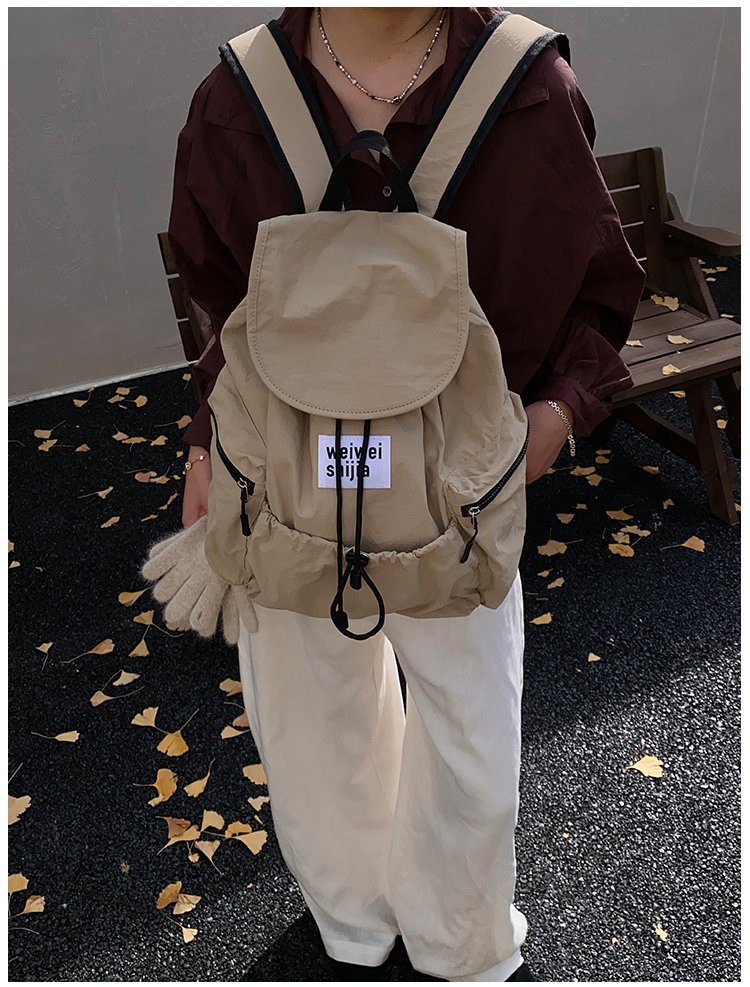 Women's Nylon Utility Flap Backpack detail 13