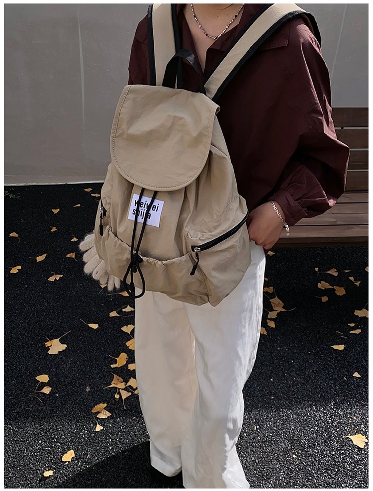 Women's Nylon Utility Flap Backpack detail 14