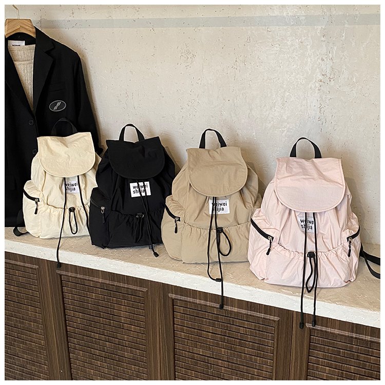 Women's Nylon Utility Flap Backpack detail 1