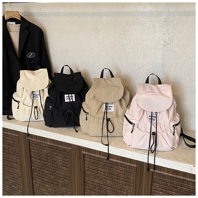 Women's Nylon Utility Flap Backpack detail 2