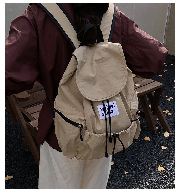 Women's Nylon Utility Flap Backpack detail 3