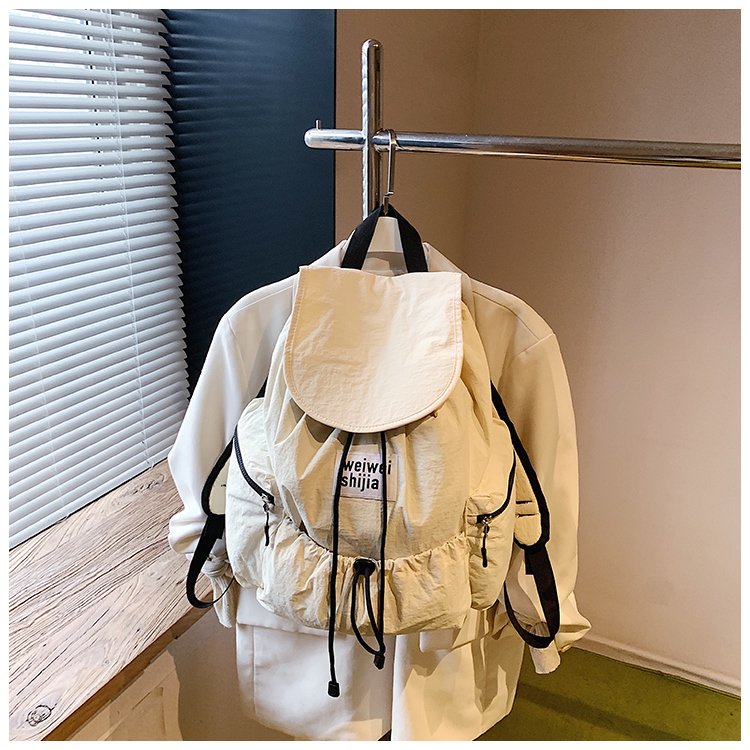 Women's Nylon Utility Flap Backpack view 3