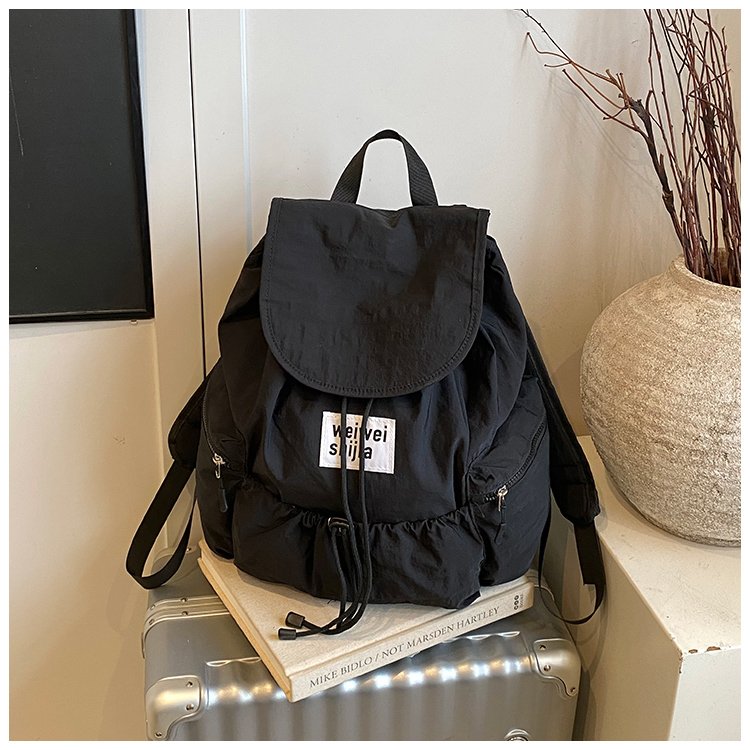 Women's Nylon Utility Flap Backpack view 4