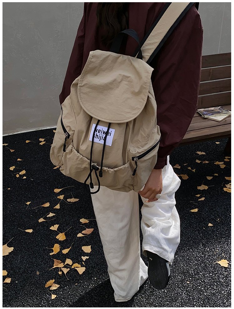 Women's Nylon Utility Flap Backpack view 5