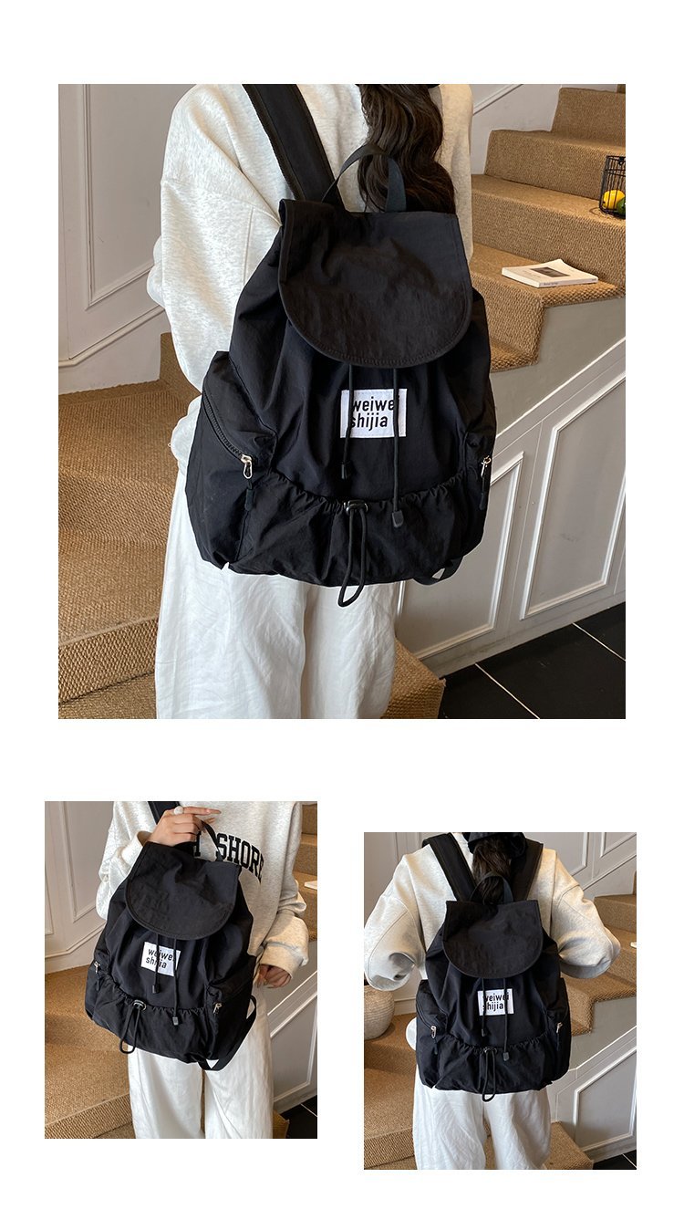 Women's Nylon Utility Flap Backpack detail 5