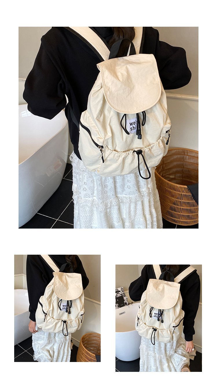 Women's Nylon Utility Flap Backpack detail 6