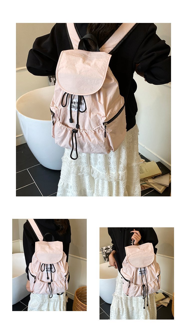 Women's Nylon Utility Flap Backpack detail 7