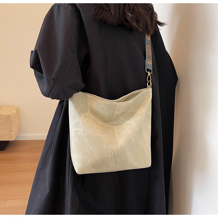 Women's PU Leather Wide Woven Strap Crossbody Bag detail 30