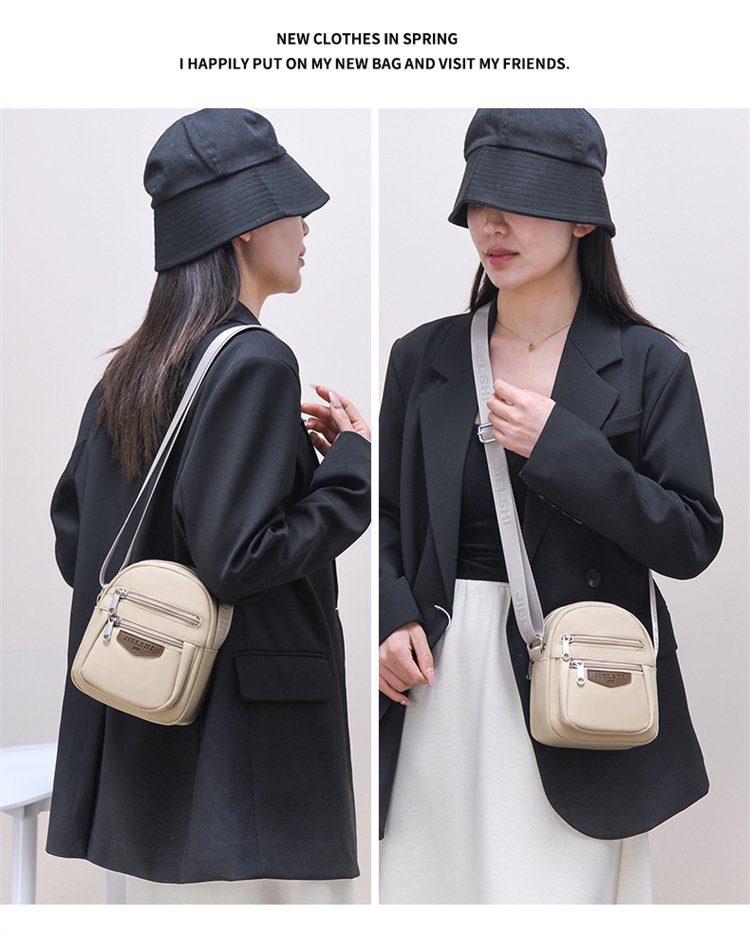 Women's Multi-Pocket Nylon Crossbody Bag detail 19