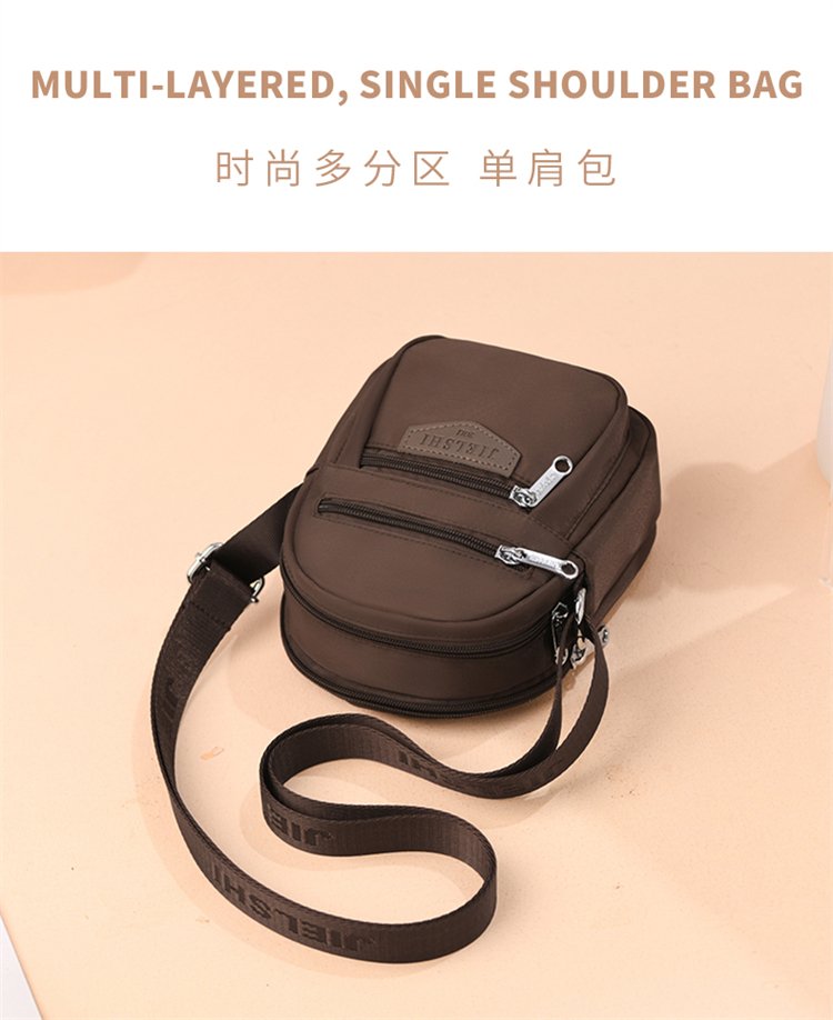 Women's Multi-Pocket Nylon Crossbody Bag detail 5
