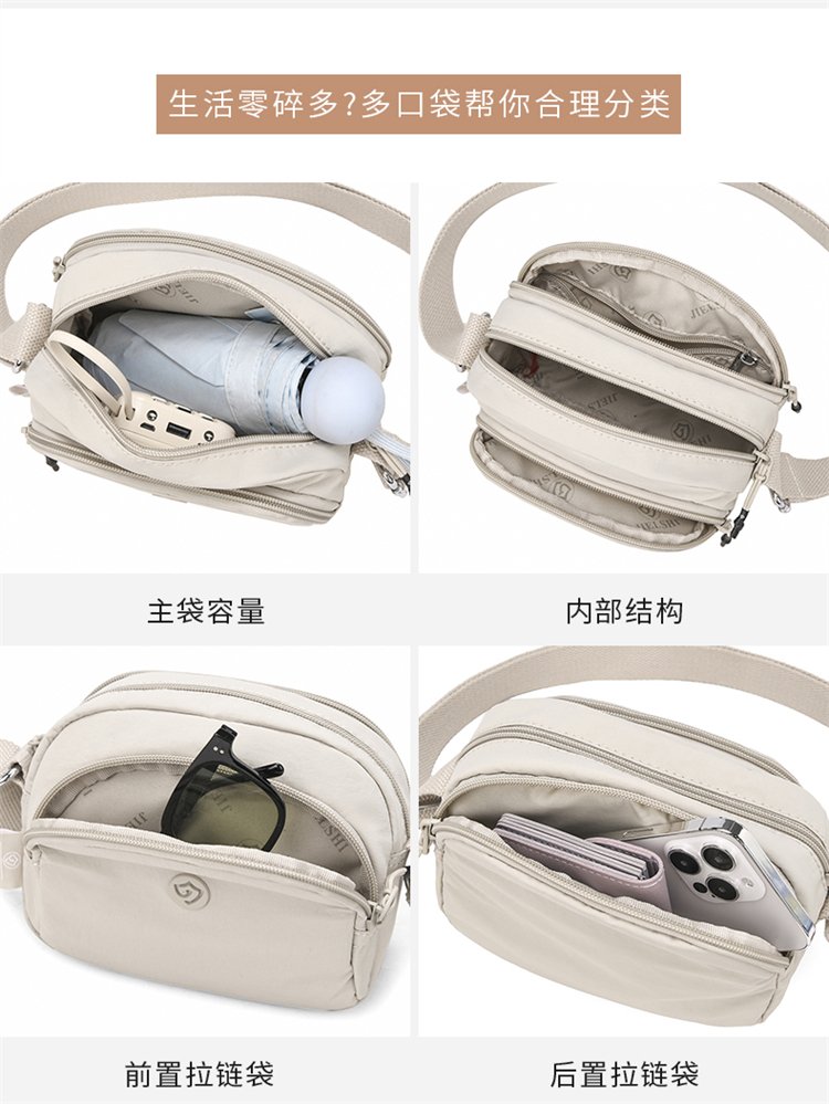 Women's Multi-Pocket Nylon Crossbody Bag detail 15