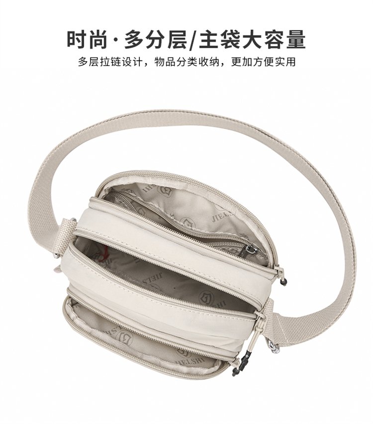 Women's Multi-Pocket Nylon Crossbody Bag detail 8