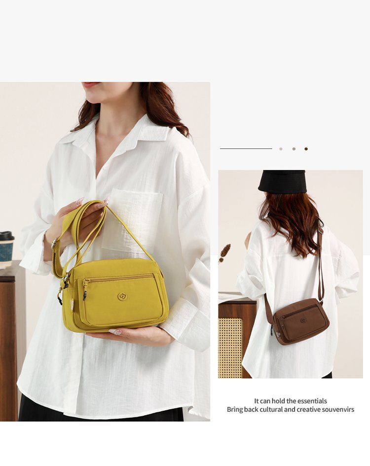 Women's Multi-Pocket Nylon Crossbody Bag detail 39