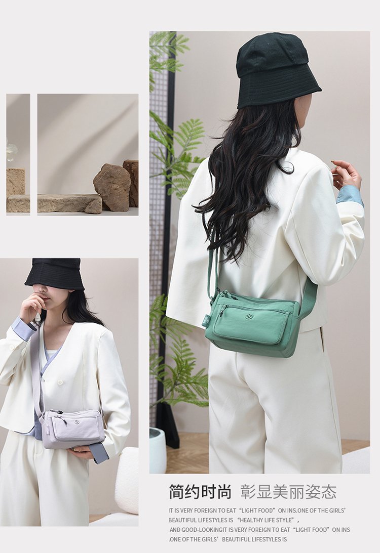Women's Multi-Pocket Nylon Crossbody Bag detail 20