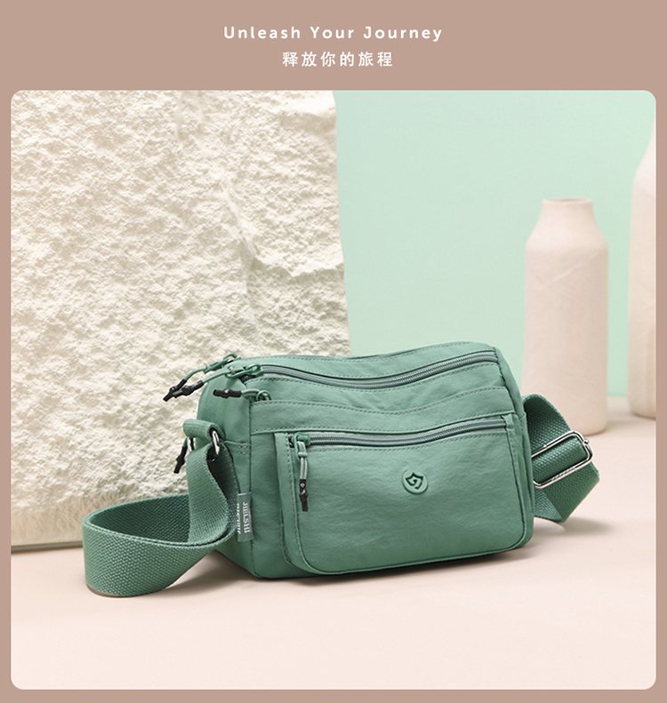 Women's Multi-Pocket Nylon Crossbody Bag detail 5