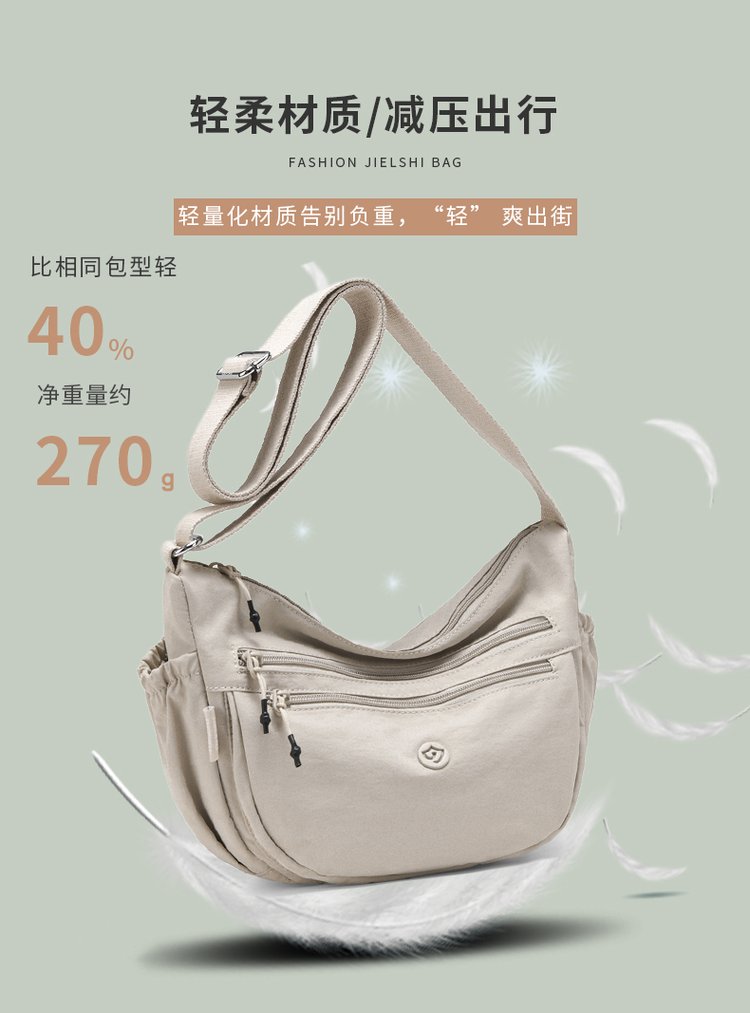 Women's Soft Everyday Nylon Shoulder Bag detail 37