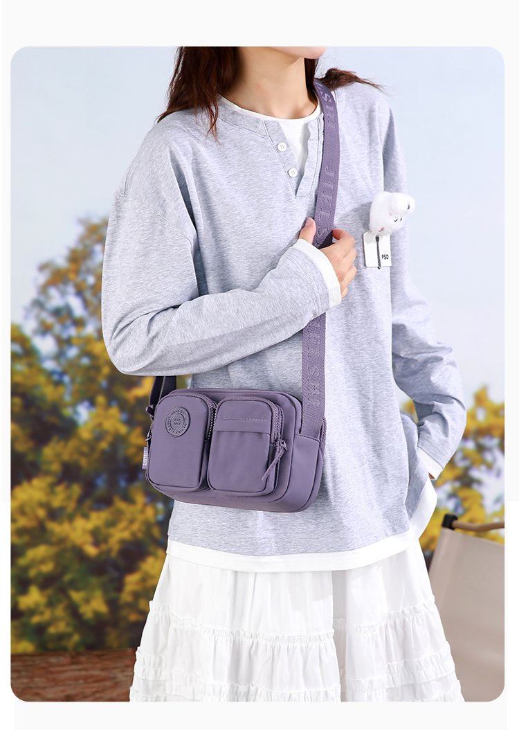 Women's Multi-Pocket Nylon Crossbody Bag detail 19