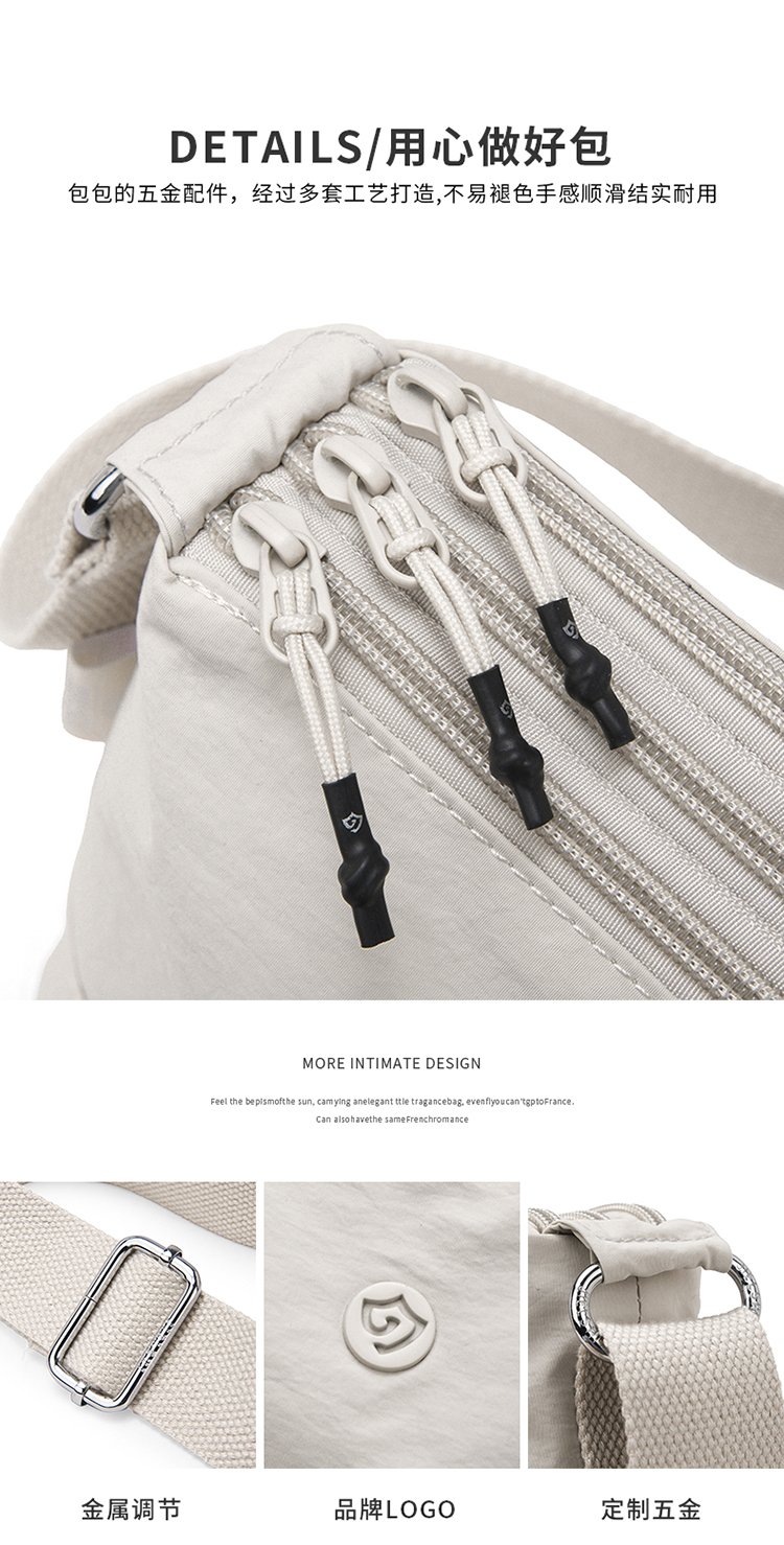 Women's Soft Everyday Nylon Shoulder Bag detail 13