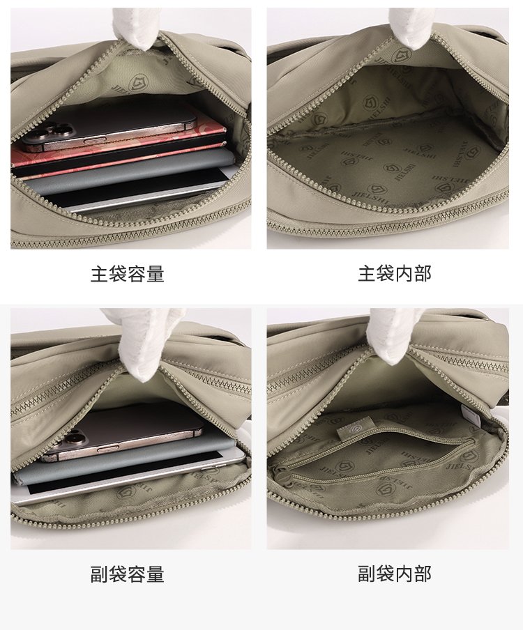 Women's Multi-Pocket Nylon Crossbody Bag detail 16