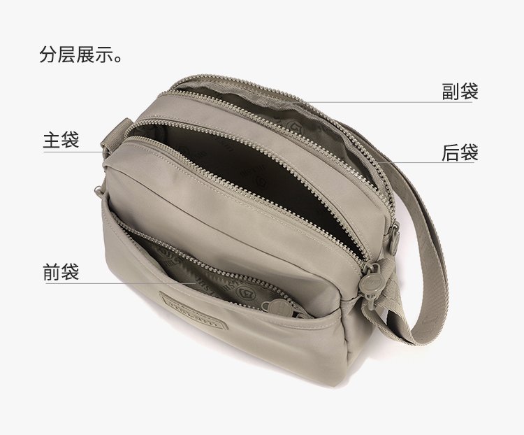 Women's Multi-Pocket Nylon Crossbody Bag detail 17