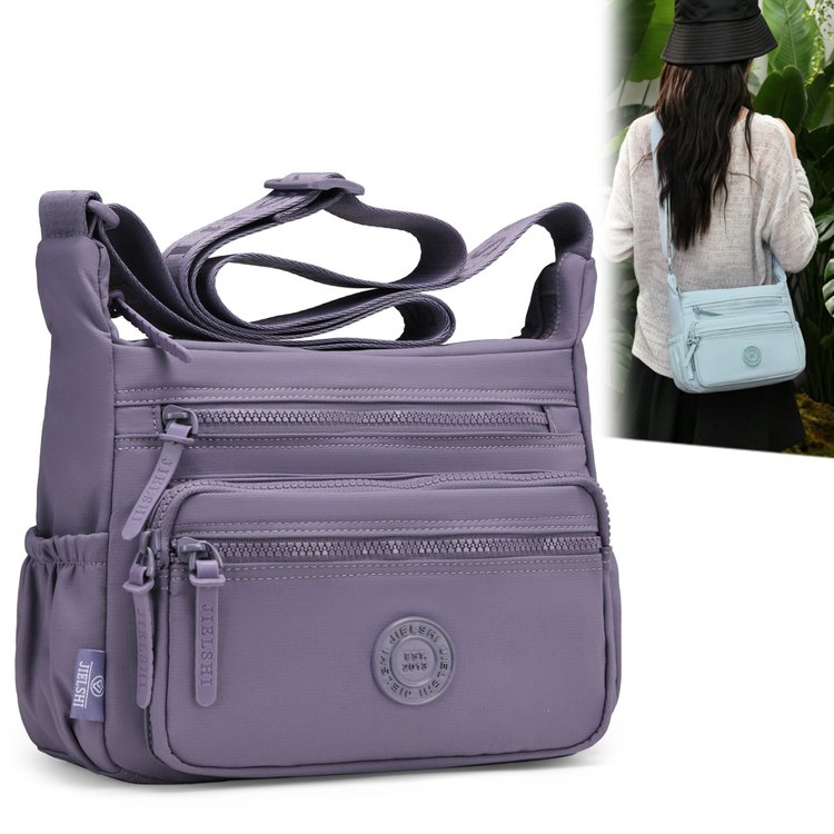 Women's Multi-Pocket Fabric Crossbody Bag view 1