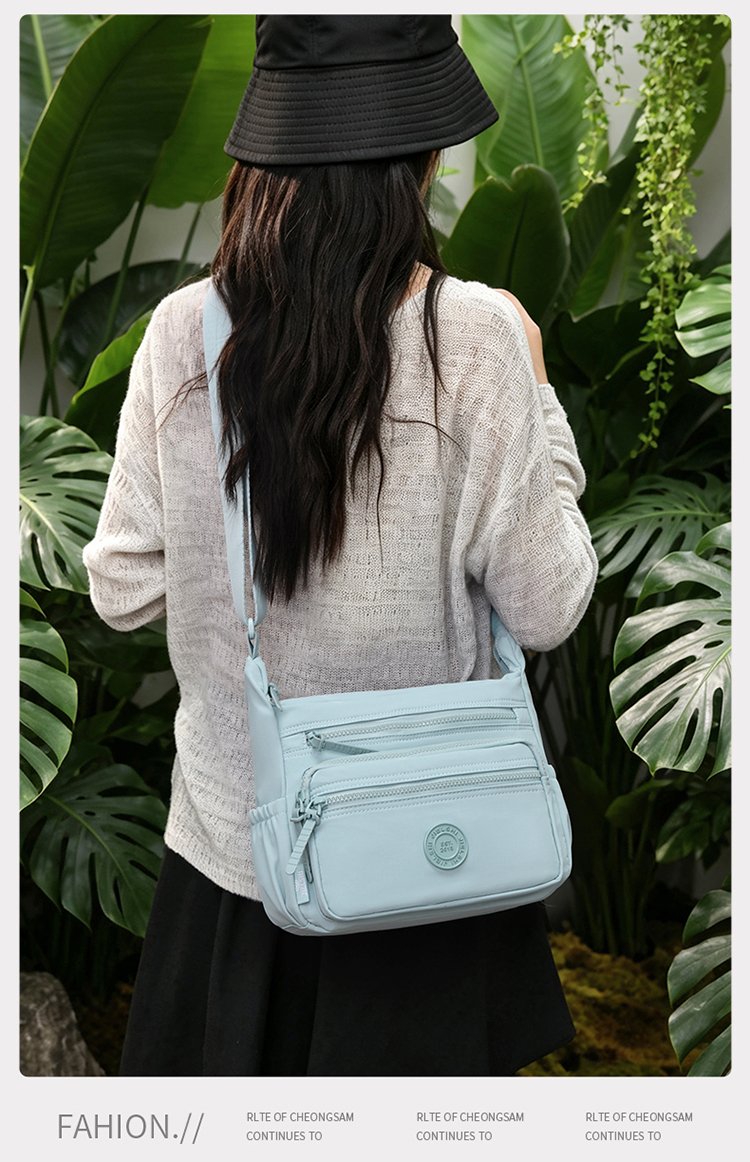 Women's Multi-Pocket Fabric Crossbody Bag detail 15