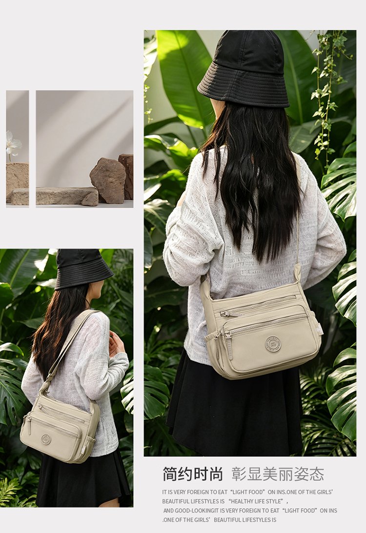 Women's Multi-Pocket Fabric Crossbody Bag detail 18