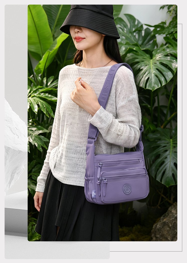 Women's Multi-Pocket Fabric Crossbody Bag detail 19