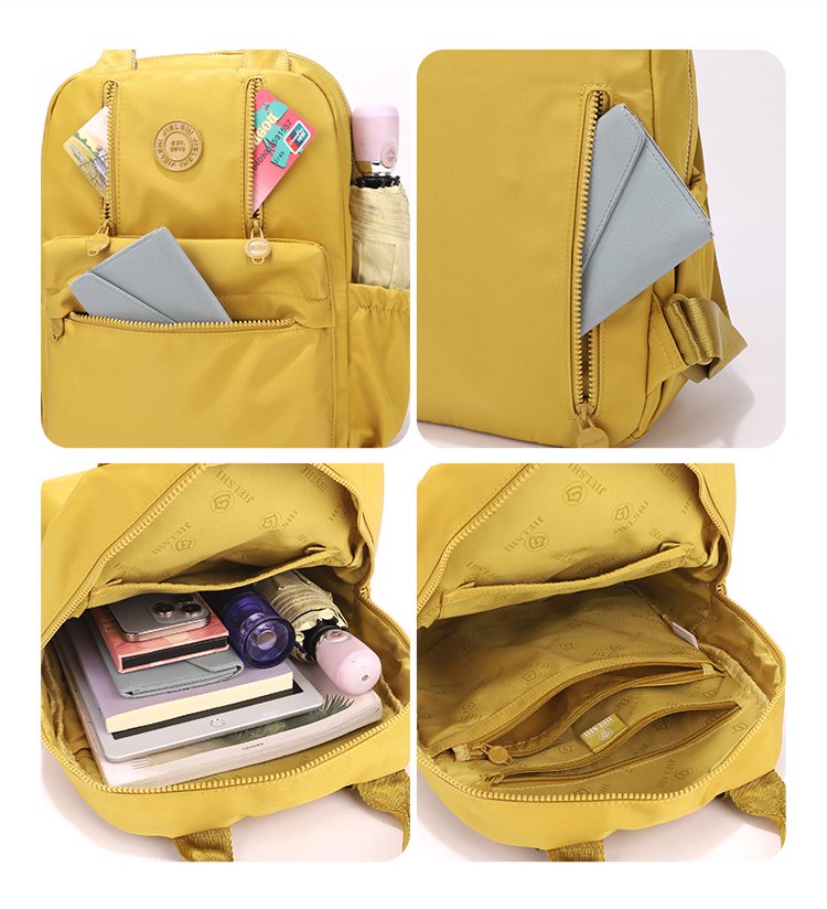Women's Front Pocket Nylon Backpack detail 9