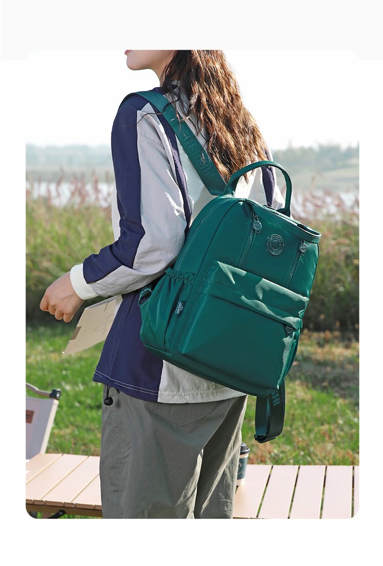 Women's Front Pocket Nylon Backpack detail 19