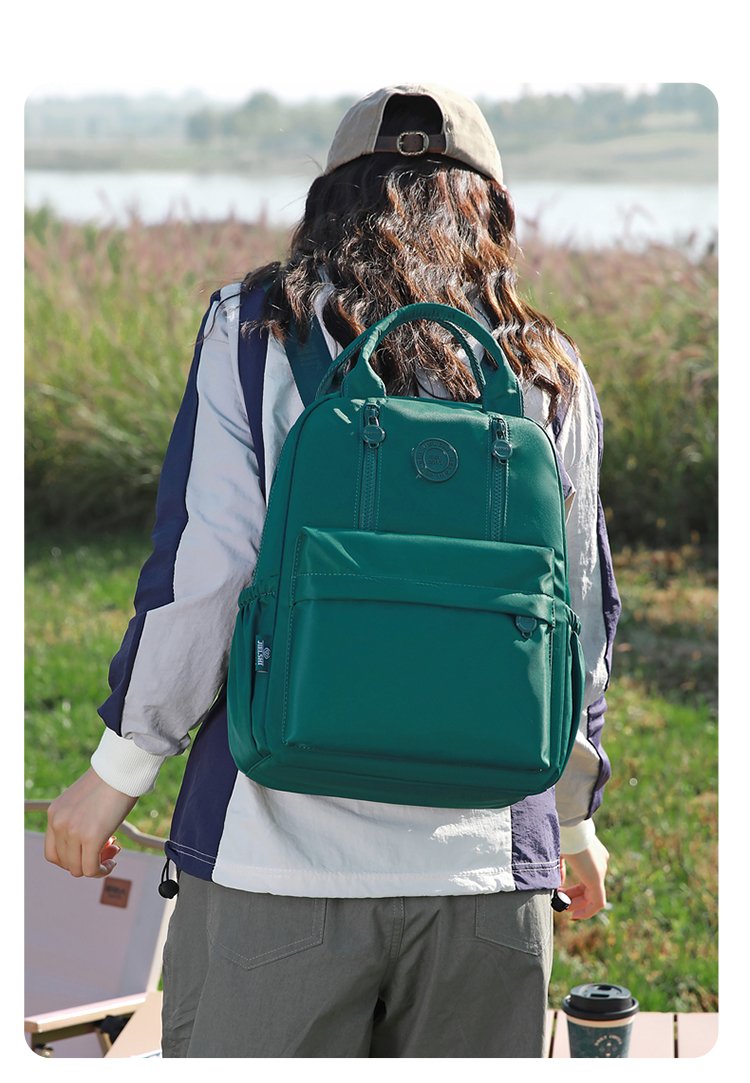 Women's Front Pocket Nylon Backpack detail 20