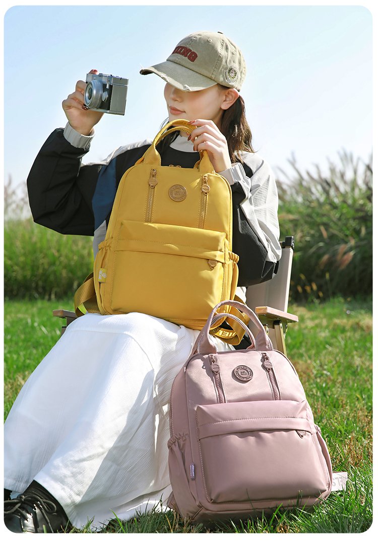 Women's Front Pocket Nylon Backpack detail 4